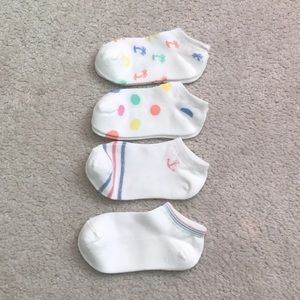NWOT Assorted Print Nautical White Ankle Socks ⚓️
